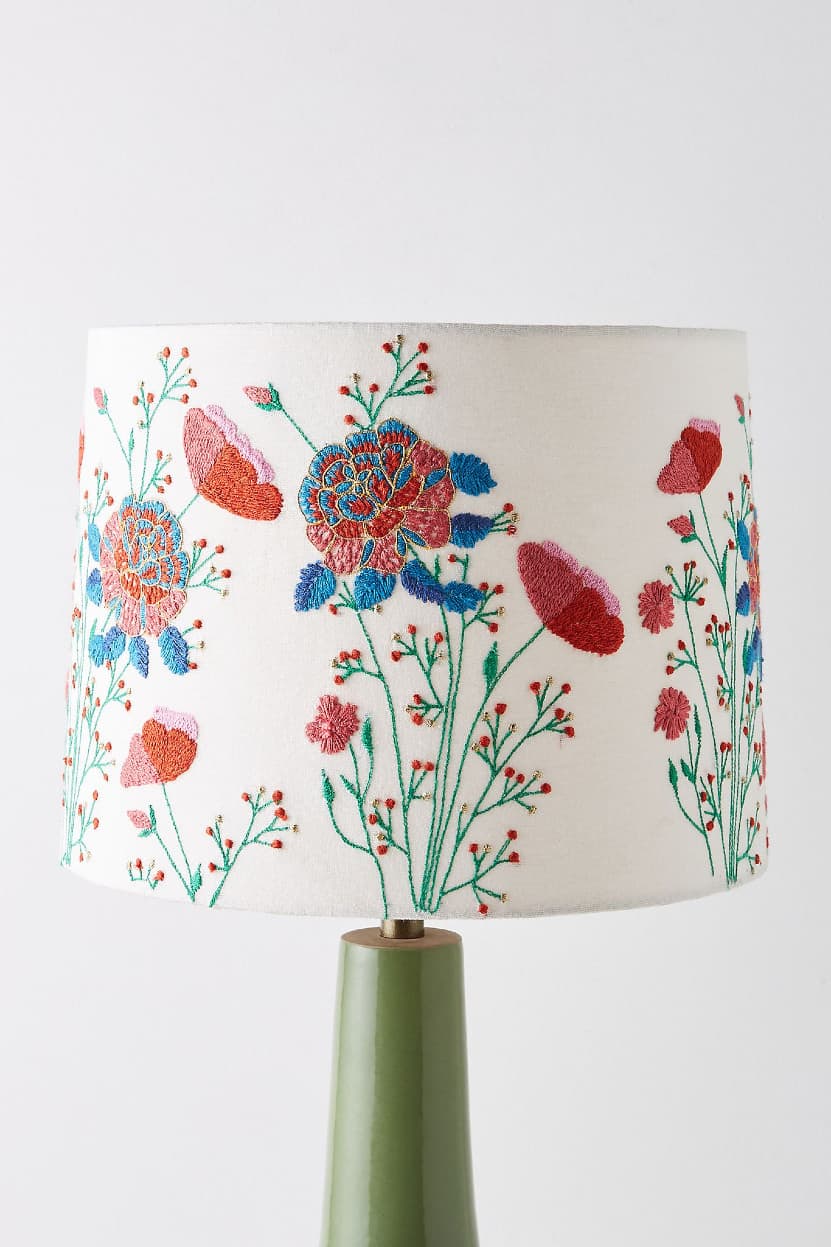 Swap Out Boring Lampshades for Summery Florals