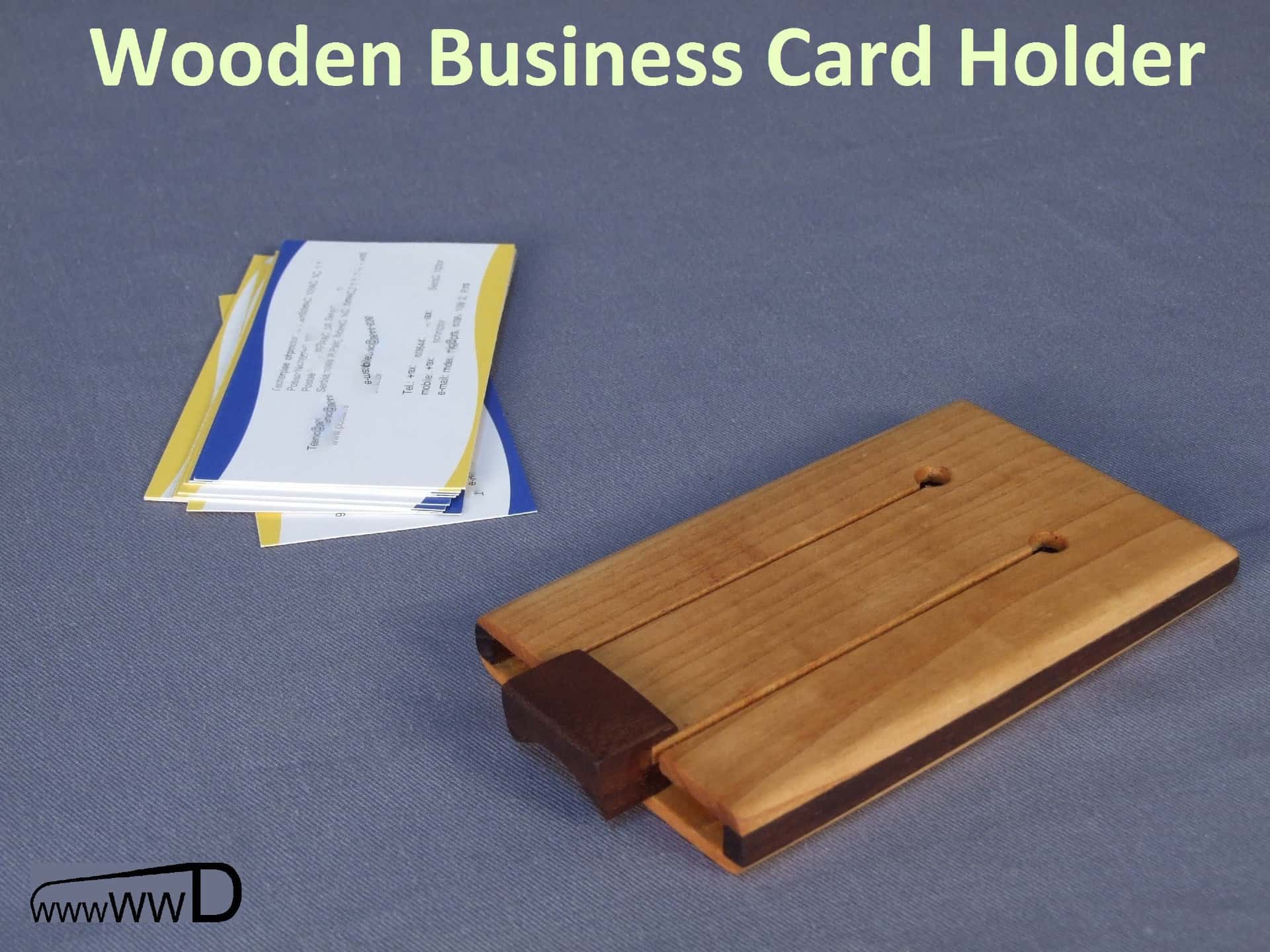 Make an Impression with this Wooden Business Card Wallet