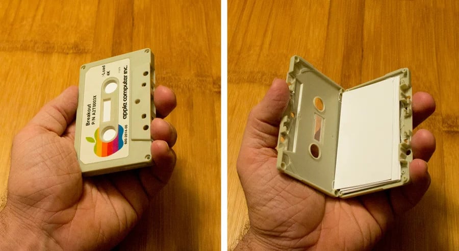 Go Retro with a Cassette Tape Business Card Holder