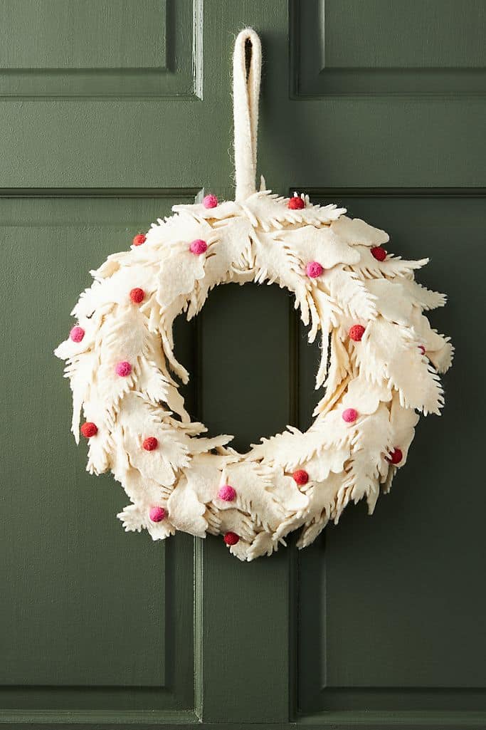 Hang a Wooly Leaf and Berry Wreath