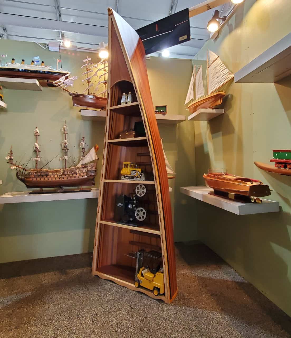 Upcycle an Old Boat for Indoor Shelves