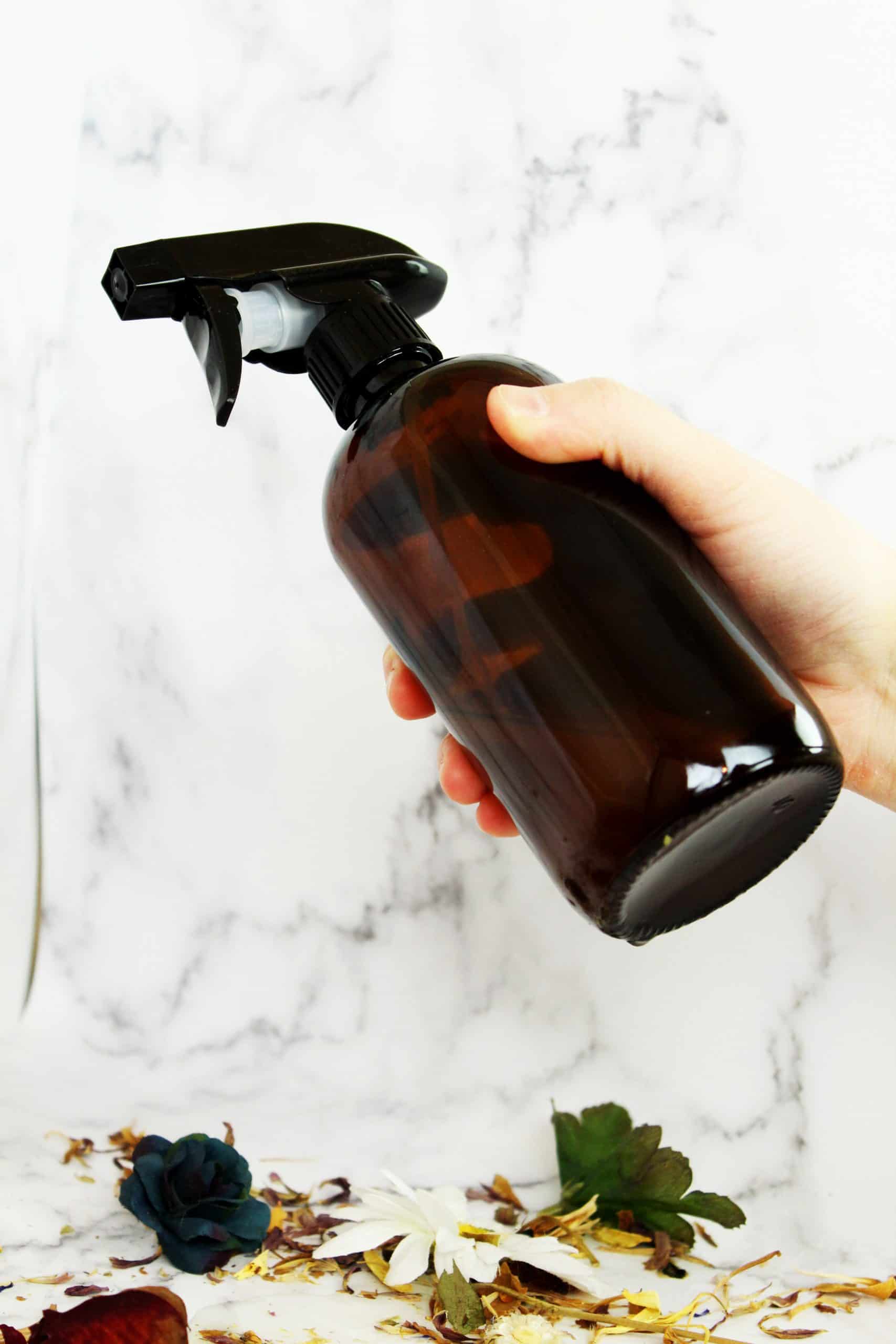 Gently shake the bottle to combine ingredients scaled