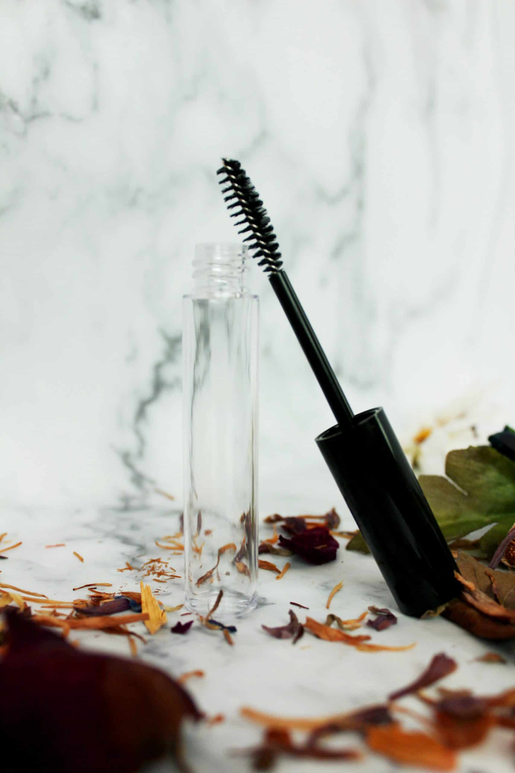 Clean your eyelash bottle and brush scaled