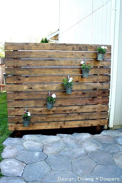 Repurpose Old Wood for a Garden Wall