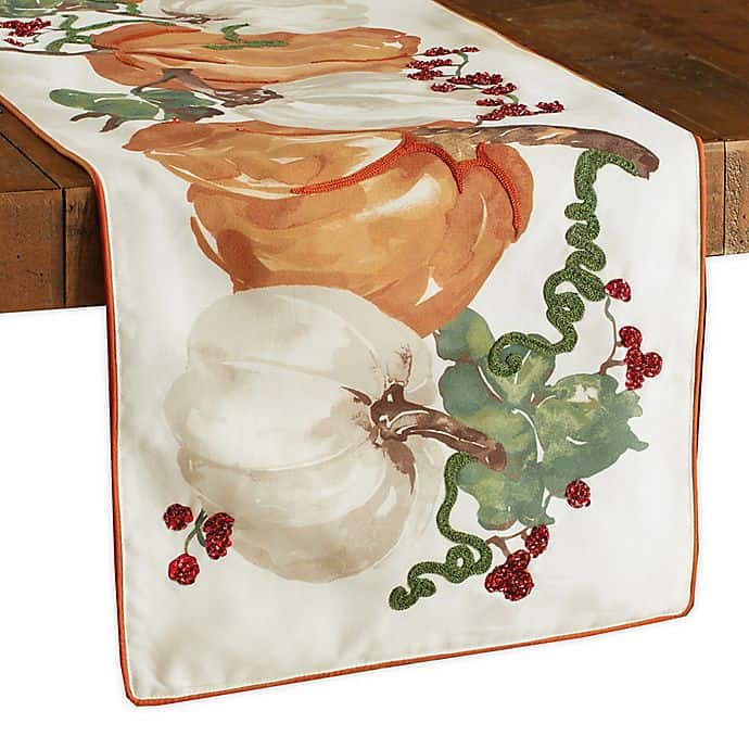 Dress it Up with a Pumpkin Themed Table Runner