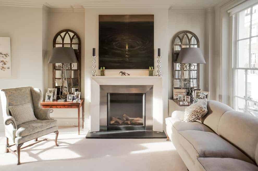 Use the Mantel as a Focal Point for Art or Books