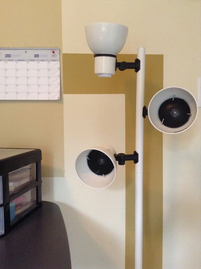 Upcycled Lampstand Speaker Stand