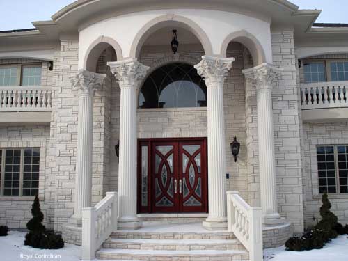 Cast Stone Columns for a Royal Look