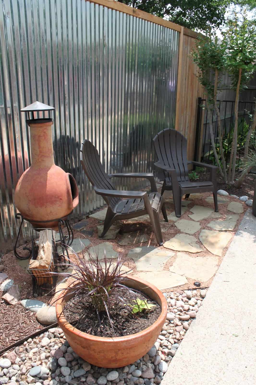 New Modern Rustic Outdoor Privacy Screen + The Rest Of My Patio