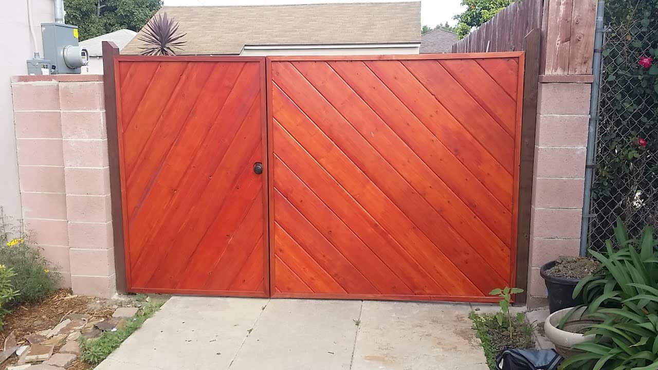 Cedar Plank Driveway Gate