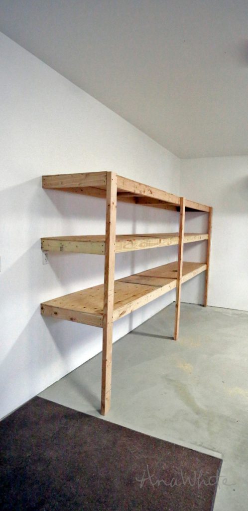 Easy DIY Garage Shelves with FREE PLANS