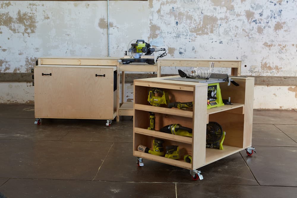 Built-in Saw Storage Cart