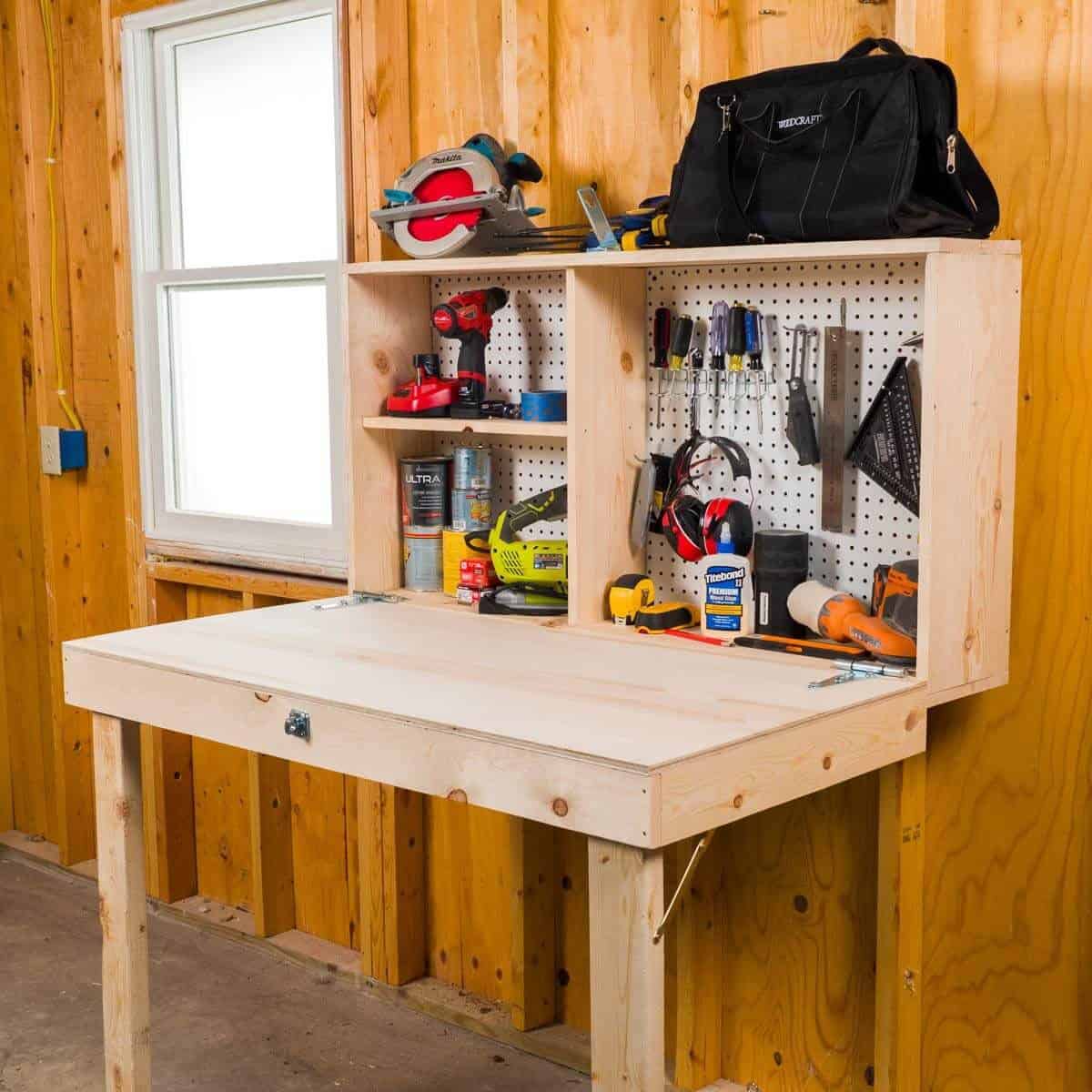 Fold Up Workbench and Storage