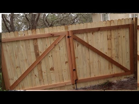 Double-Wide Wooden Gates