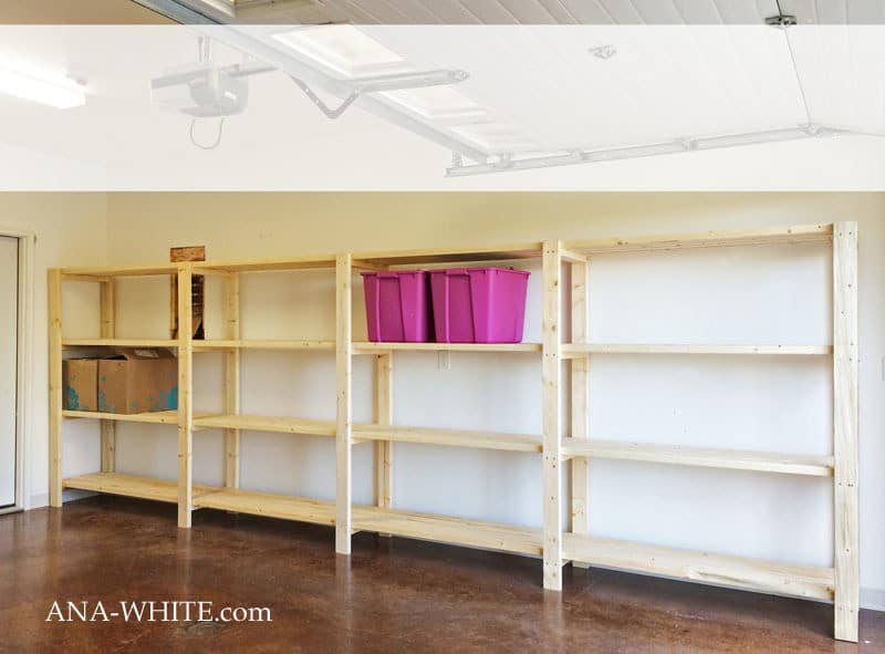 Free-Standing Long Wall Storage