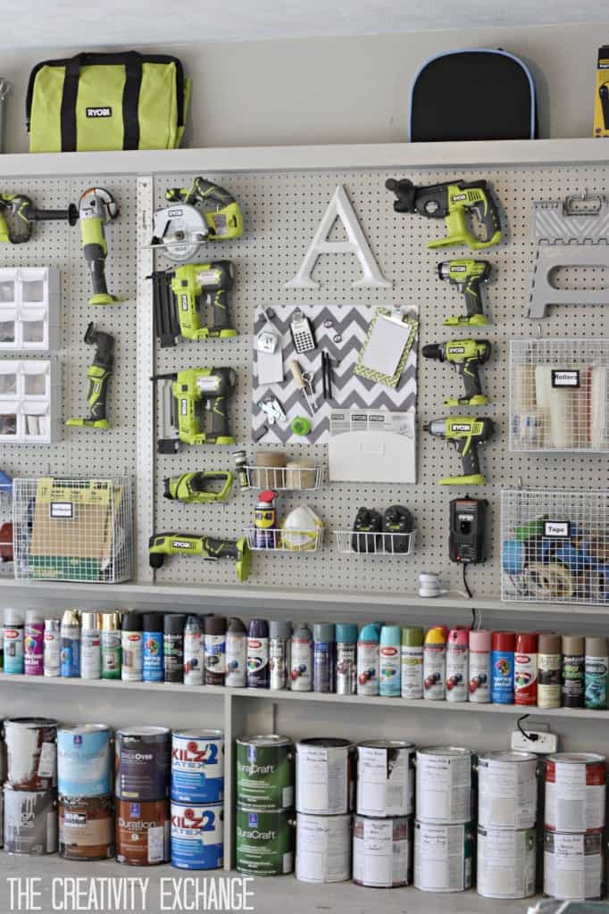 Pegboard Storage Wall