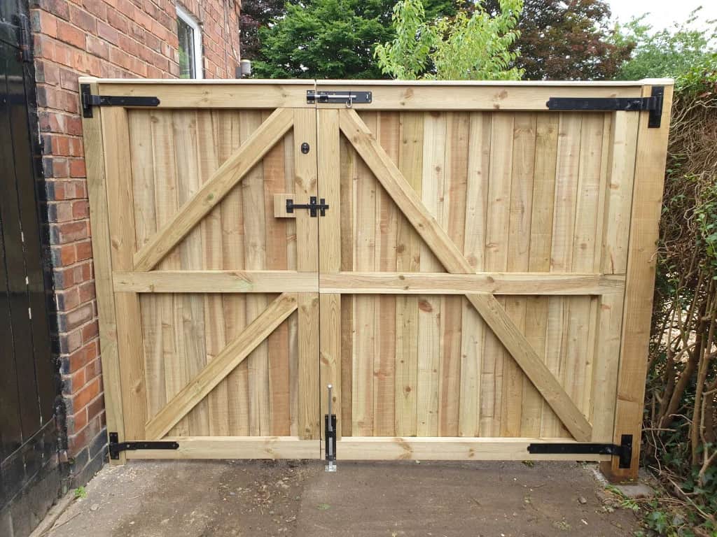 Rustic Wood Panel Gate