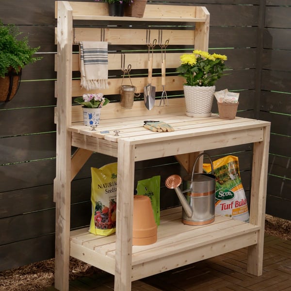 Potting Bench Gardening Storage