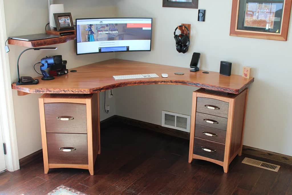 Corner Craft Shelf, Desktop Corner Shelf