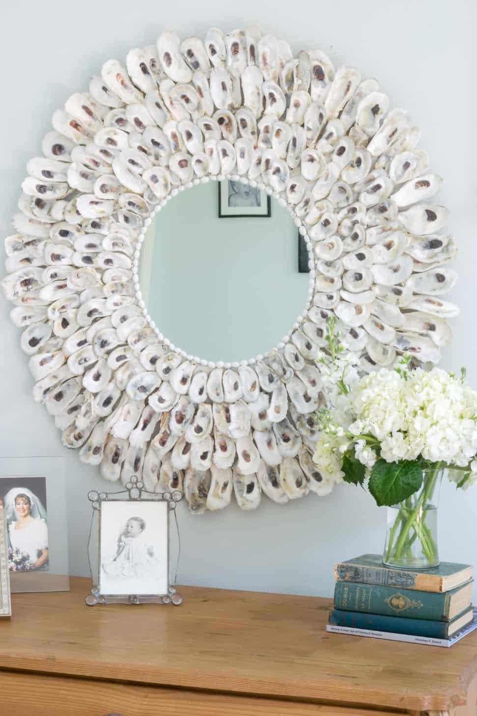 DIY Oyster Shell Mirror