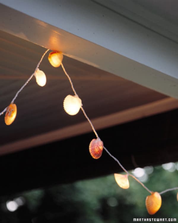 DIY Seashell String Lights