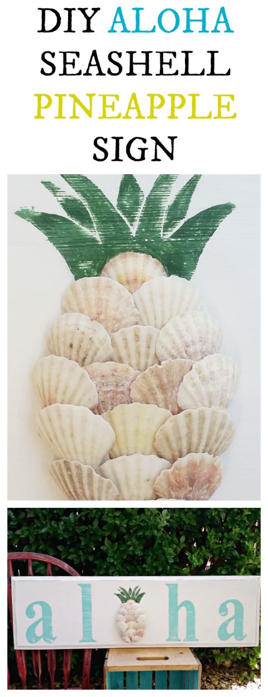 Seashell Pineapple - Aloha Sign