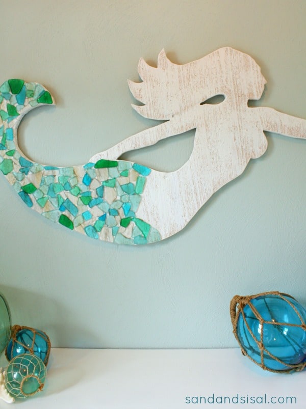 Sea Glass Mermaid Art